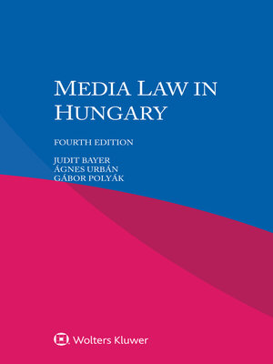 cover image of Media Law in Hungary